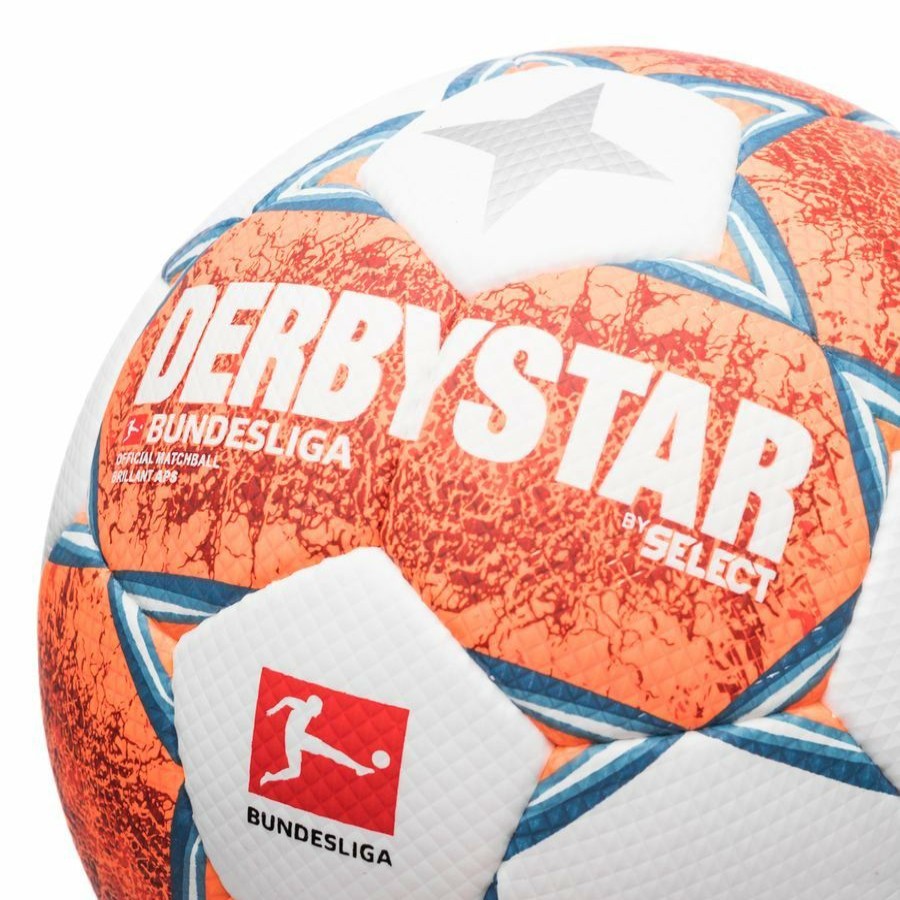 Football * | Promotions Derbystar Football Brillant Aps Bundesliga 2021/22 White/Blue/Orange