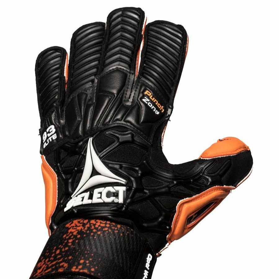 Football * | Promotions Select Goalkeeper Gloves 93 Elite Black/Orange