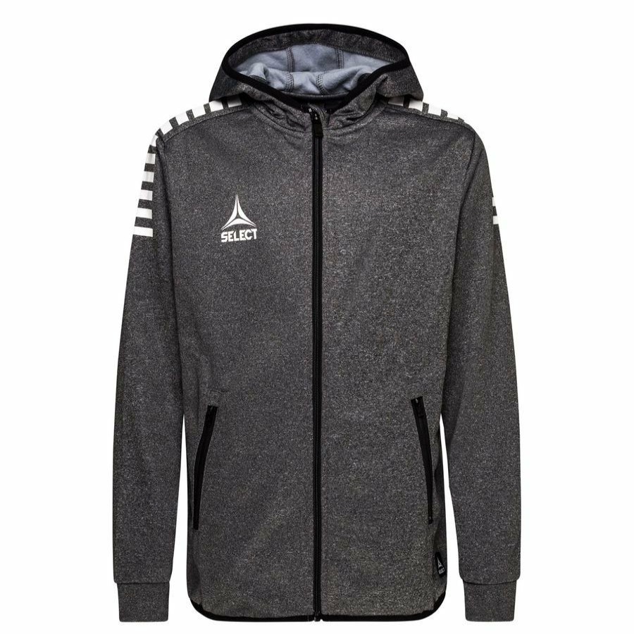 Teamsport * | Promotions Select Hoodie Monaco Fz Grey/White