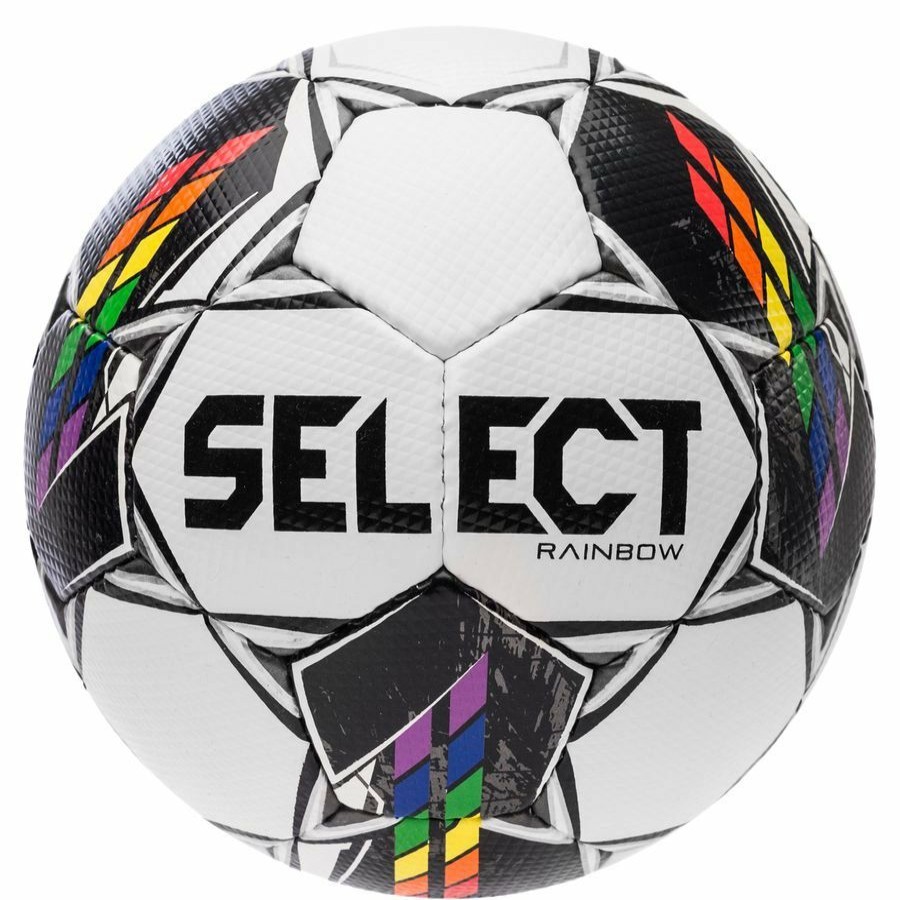 Football * | Free Delivery Select Football Rainbow White/Black/Multicolor