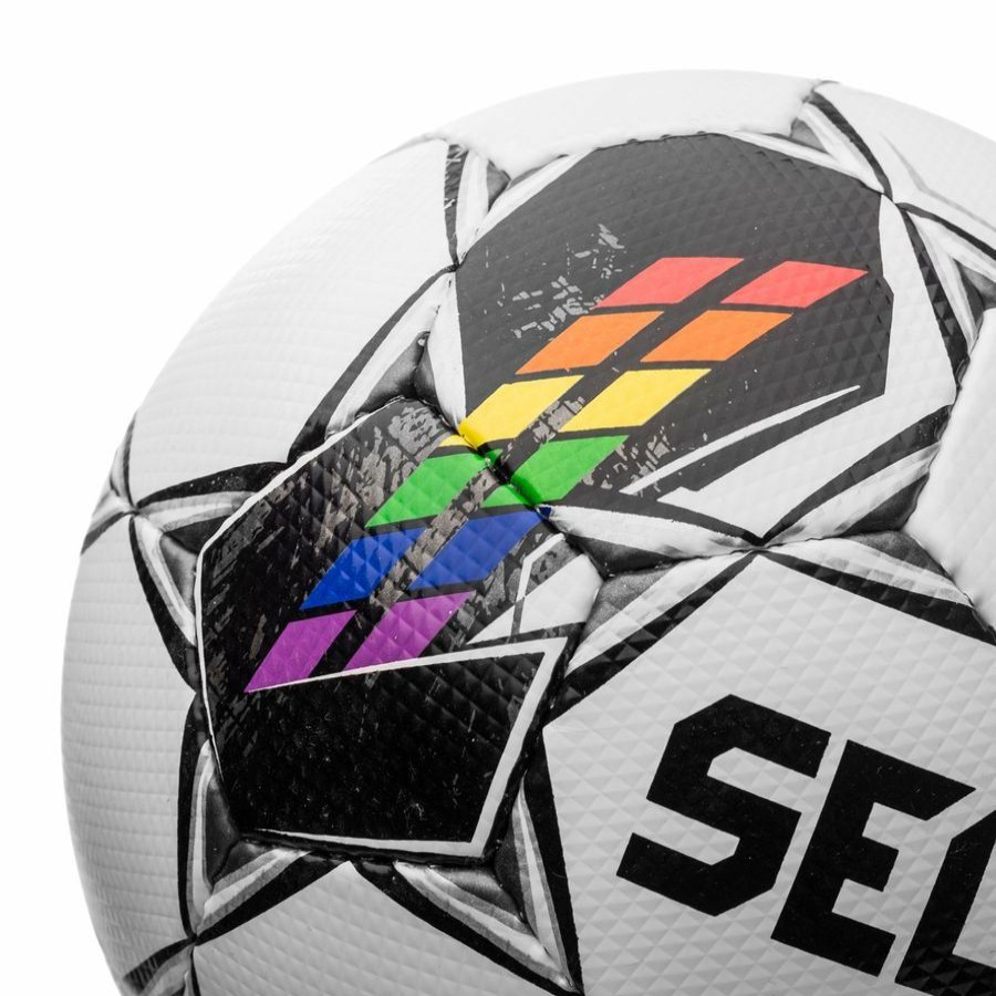 Football * | Free Delivery Select Football Rainbow White/Black/Multicolor