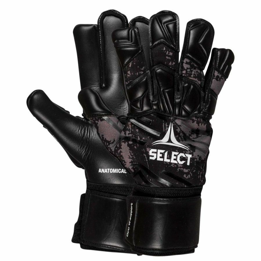 Football * | Free Delivery Select Goalkeeper Gloves 55 Extra Force V22 Flat Cut Black/White