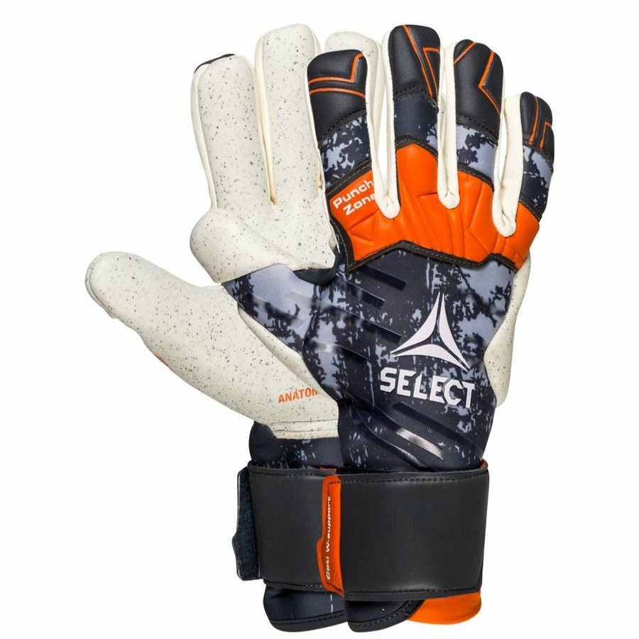 Football * | Outlet Select Goalkeeper Gloves Pro Grip 88 V22 Grey/Orange