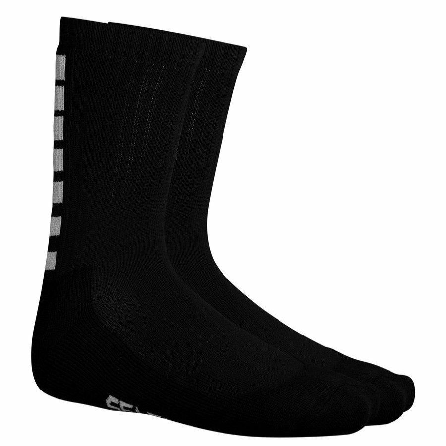 Football * | Free Delivery Select Football Socks Striped Short Black/White