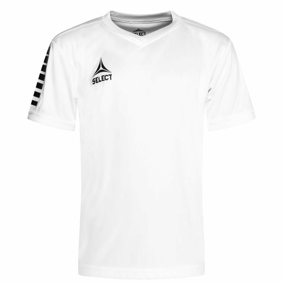 Teamsport * | Outlet Select Playershirt Pisa White/Black Kids