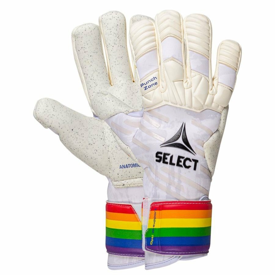 Football * | Wholesale Select Goalkeeper Gloves Pro Grip 88 Rainbow White Limited Edition